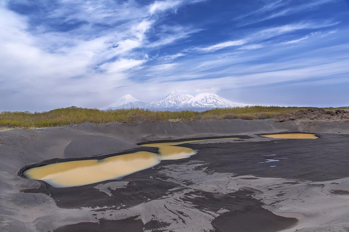 Kamchatka volcano landscape