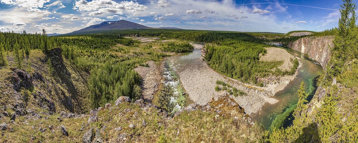 Ural mountains river Komi