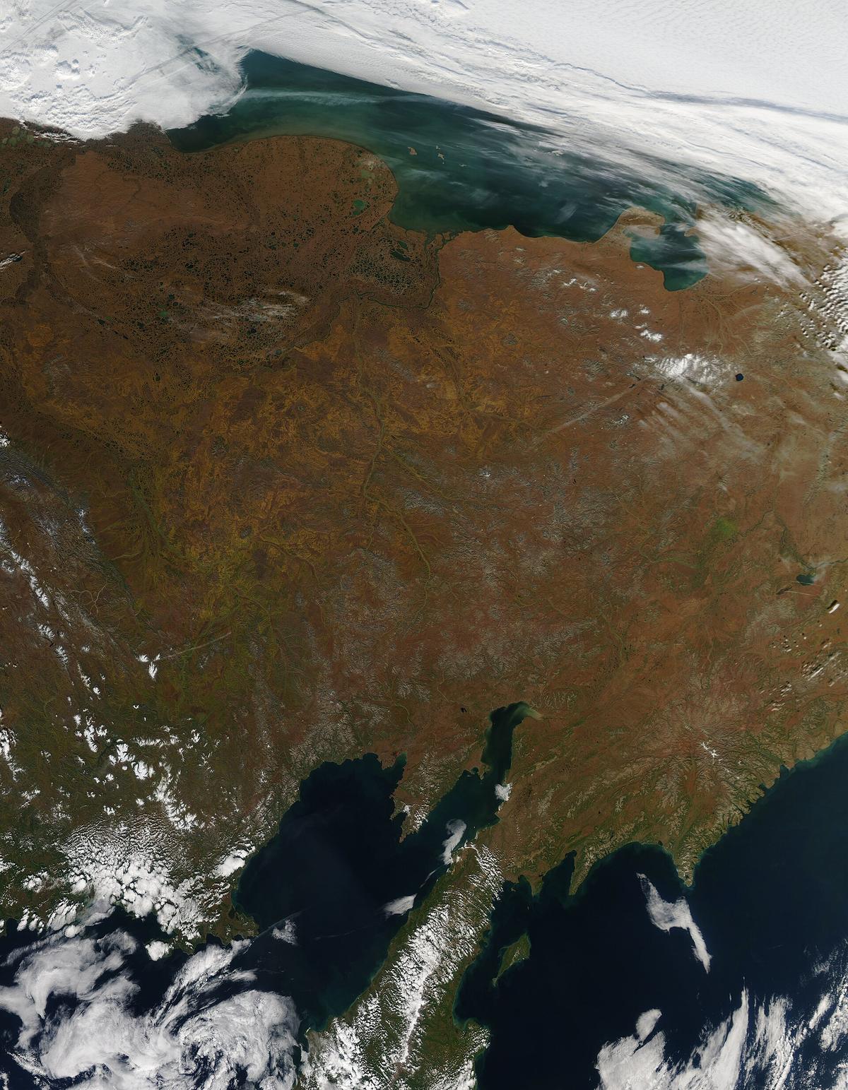 Yakutia tundra landscape